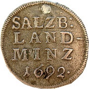 4 Kreuzers - Johann Ernst von Thun, Austria, 1692 reverse image