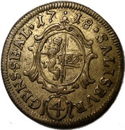 4 Kreuzers - Franz Anton von Harrach, Austria, 1718-1727 reverse image