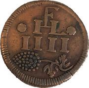 4 Kreuzers Wine Mark, Austria, 1726 reverse image