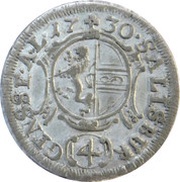 4 Kreuzers - Leopold Anton von Firmian, Austria, 1727-1733 reverse image