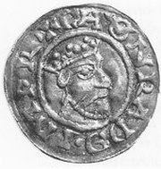 Denier - Poppon avec empereur Conrad II reverse image
