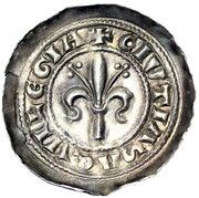 Denaro - Gregory of Montelongo, Elect lily obverse image