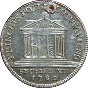 5 Kreuzer 12th Jubilee, Austria, 1782 reverse image