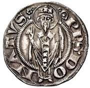 1 Grosso Agontano - Guglielmo degli Ubertini, Italy, 1248-1289 reverse image