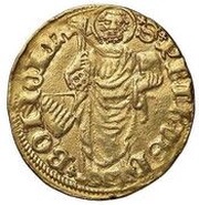 Gold Bolognino - Giovanni I Bentivoglio reverse image