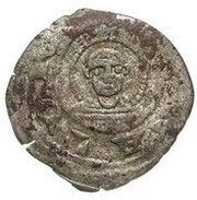 Denaro with saint reverse image