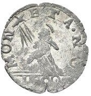 Baiocchella - Rodolfo Montalto type; SIXTVS/MONETA, Italy, 1590 reverse image