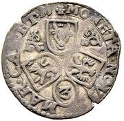 3 Soldi - Francesco Tyrol type, Italy, 1593-1609 reverse image