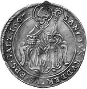 ⅛ Thaler - Wolf Dietrich von Raitenau, Austria, 1607-1613 reverse image