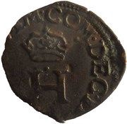 1 Liard - Delfino Crowned H, cross of fleur de lis obverse image
