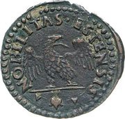 1 Denaro - Alphonso I reverse image