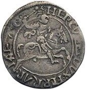 Grossetto of 2 Soldi - Ercole I on Horseback obverse image