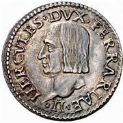 1 Testone - Ercole I obverse image