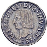1 Testone - Ercole I obverse image