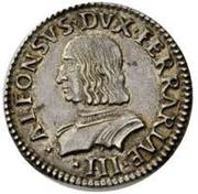 1 Testone - Alfonso I obverse image