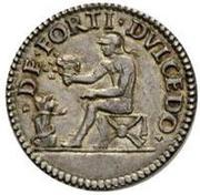 1 Testone - Alfonso I reverse image
