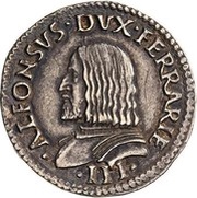 1 Testone - Alfonso I obverse image