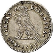 1 Testone - Alfonso II reverse image