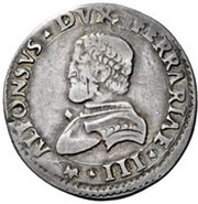 ½ Lira - Alfonso I obverse image