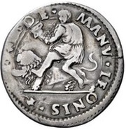 ½ Lira - Alfonso I, Italy, 1505-1534 reverse image