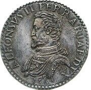 ½ Scudo - Alfonso II Early bust obverse image