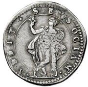 ½ Scudo - Alfonso II Late bust, Italy, 1596-1597 reverse image
