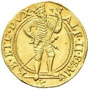 Ducato "Hungarian" - Alfonso II obverse image