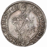 ⅙ Thaler Madonna - Paris von Lodron, Austria, 1630-1653 reverse image