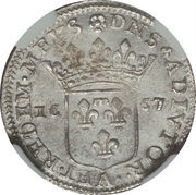 1 Luigino - Maria Maddalena, Italy, 1663-1669 reverse image