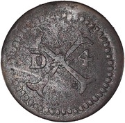 4 Denari, Italy, 1752 reverse image