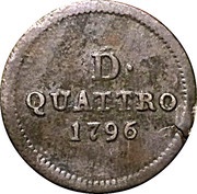 1 Quattro, 4 Denari obverse image