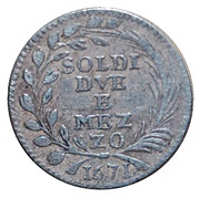 2½ Soldi, Italy, 1671 reverse image
