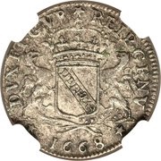 1 Gianuino, Italy, 1668 reverse image