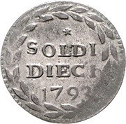 10 Soldi, Italy, 1792-1797 reverse image