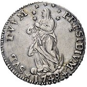 1 Lira, Italy, 1745-1749 reverse image
