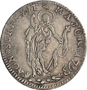 2 Lire, Italy, 1792-1793 reverse image