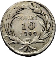 10 Soldi, Italy, 1798-1799 reverse image