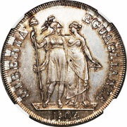 4 Lire, Italy, 1798-1804 reverse image