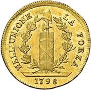 24 Lire, Italy, 1798 reverse image