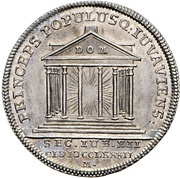 10 Kreuzers - Hiéronymus von Colloredo 12th Jubileum, Austria, 1782 reverse image