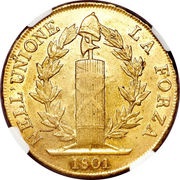 96 Lire, Italy, 1798-1805 reverse image