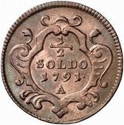 ½ Soldo - Leopoldo II reverse image
