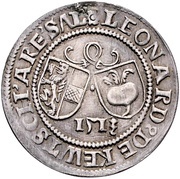 ¼ Guldiner - Leonhard von Keutschach, Austria, 1513 reverse image