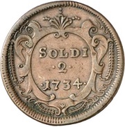 2 Soldi - Carlo VI reverse image