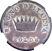 1 Soldo - Napoleon I Pattern strike reverse image