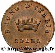 1 Soldo - Napoleon I type 1 reverse image