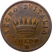 1 Soldo - Napoleon I reverse image