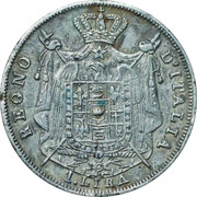 1 Lira - Napoleon reverse image