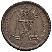 1⁄100 Lira, 2 Denari - Napoleon obverse image