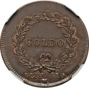 1 Soldo, 10 Denari - Napoleon reverse image